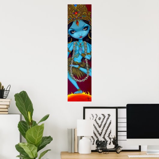 Kali hindu goddess gothic Art Print (Thuiskantoor)