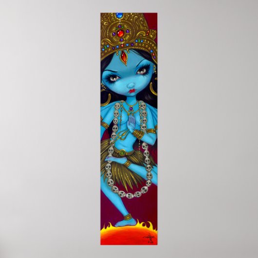 Kali hindu goddess gothic Art Print (Voorkant)
