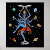 Kali Hindu Goddess Poster (Voorkant)