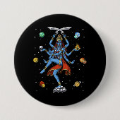 Kali Hindu Goddess Ronde Button 7,6 Cm (Voorkant)
