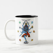 Kali Hindu Goddess Tweekleurige Koffiemok (Links)