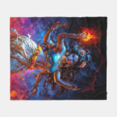 Kali in Dans Fleece Deken (Voorkant (Horizontaal))