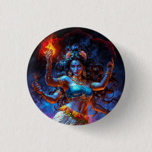 Kali in dans ronde button 3,2 cm
