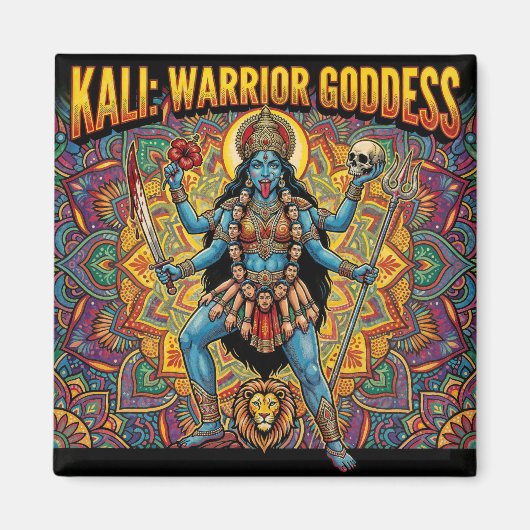 Kali Krijger Godin Magneet (Voorkant)