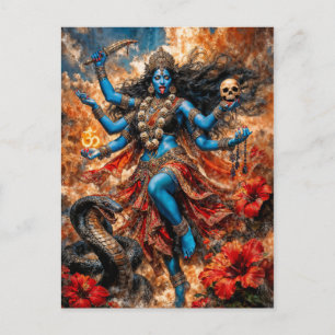 Kali Ma Fantasie Illustratie Briefkaart