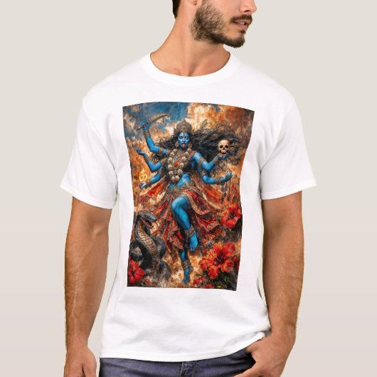 Kali Ma Fantasy Illustration T-shirt (Voorkant)