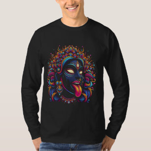Kali Ma Hindoe Godin van de Dood Hindoe Moeder Fie T-shirt