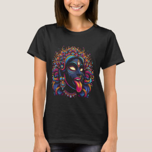 Kali Ma Hindoe Godin van de Dood Hindoe Moeder Fie T-shirt