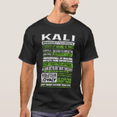 Kali Meisje Naam Definitie T-shirt (Voorkant)