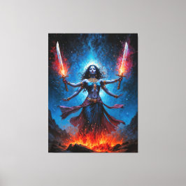 Kali Opgestaan Canvas Afdruk