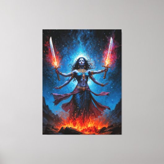 Kali Opgestaan Canvas Afdruk (Voorkant)