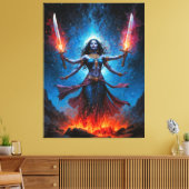 Kali Opgestaan Canvas Afdruk (Insitu (Woonkamer))