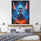 Kali Opgestaan Canvas Afdruk (Insitu (Slaapkamer))