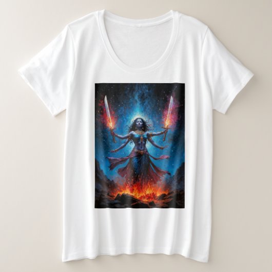Kali Opgestaan Grote Maat T-shirt (Design voorkant)