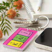 Kali periodieke lijstnaam - het sleutelwoord sleutelhanger (Voorkant Rechts)