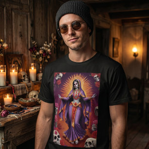 Kali Santa Muerte Dag van de Doden T-shirt