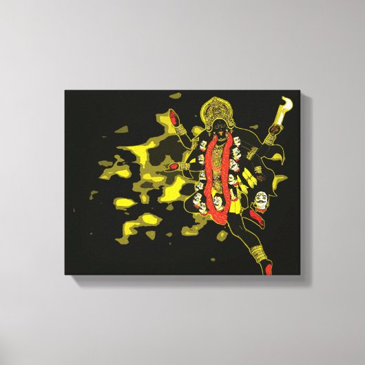 Kali The Dark Goddess Canvas Afdruk (Voorkant)