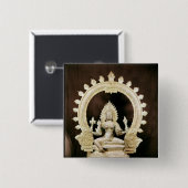 Kali uit Vijayanagar Vierkante Button 5,1 Cm (Voorkant /achterkant)