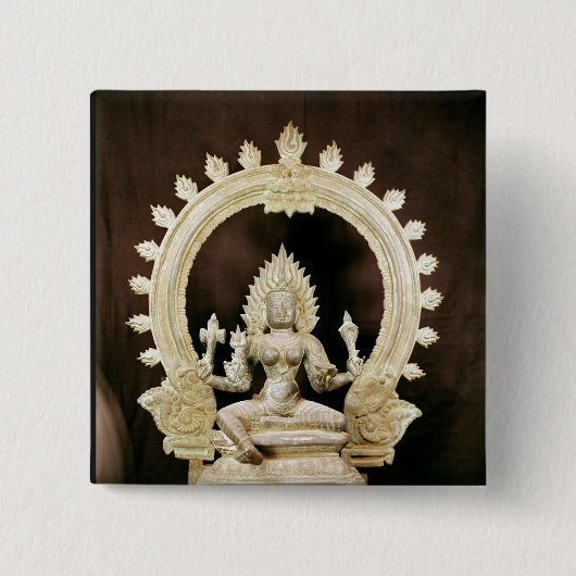 Kali uit Vijayanagar Vierkante Button 5,1 Cm (Voorkant)