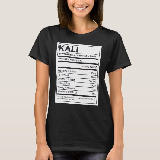Kali Voeding Informatie Probleem Oplossen Hard WO T-shirt (Voorkant)