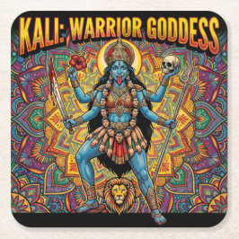 Kali Warrior Goddess Kartonnen Onderzetters