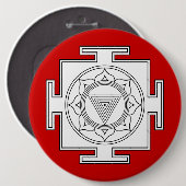 Kali Yantra Button (Voorkant /achterkant)