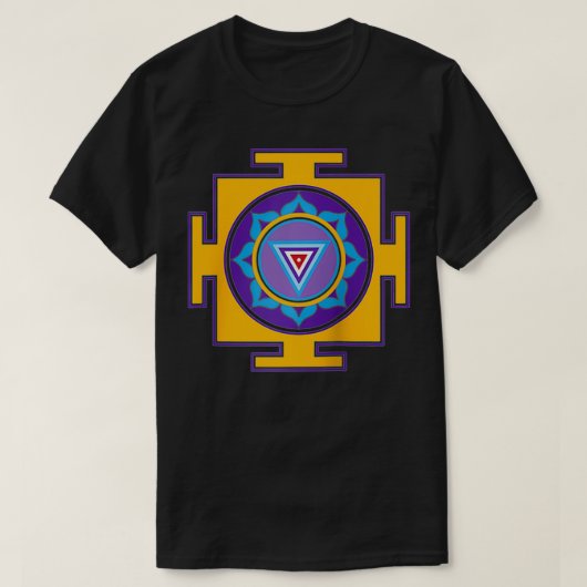 Kali Yantra Goddess Mindfulness T-shirt (Design voorkant)