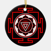 Kali Yantra Keramisch Ornament (Voorkant)