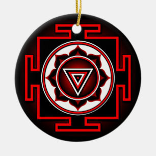 Kali Yantra Keramisch Ornament
