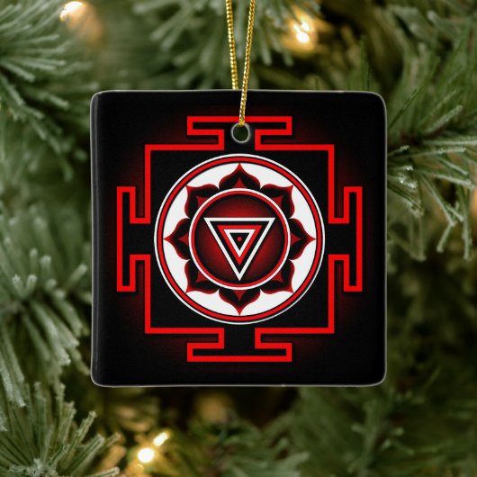 Kali Yantra Keramisch Ornament (Boom)