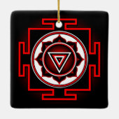 Kali Yantra Keramisch Ornament (Achterkant)