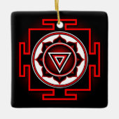Kali Yantra Keramisch Ornament (Voorkant)