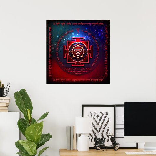 Kali Yantra Poster (Thuiskantoor)