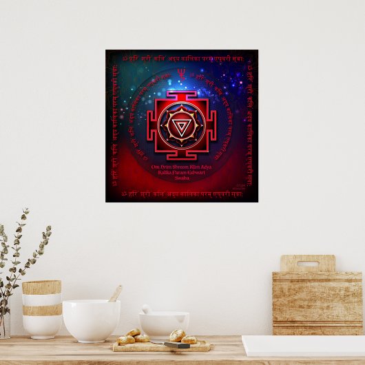 Kali Yantra Poster (Keuken)