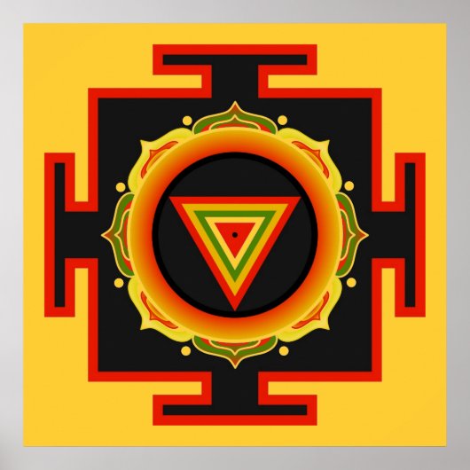Kali Yantra Poster (Voorkant)