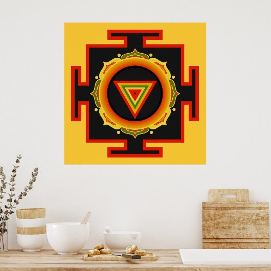 Kali Yantra Poster (Keuken)