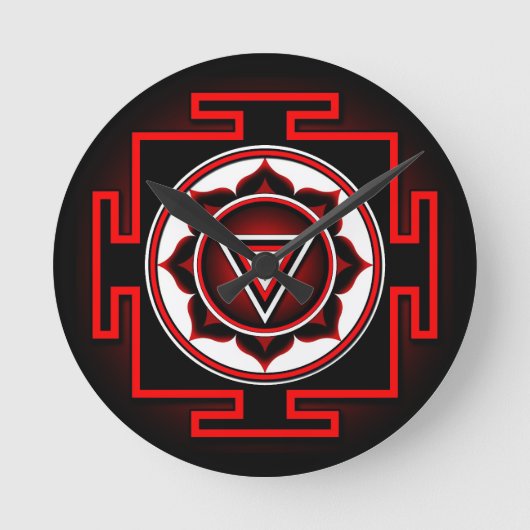 Kali Yantra Ronde Klok (Voorkant)