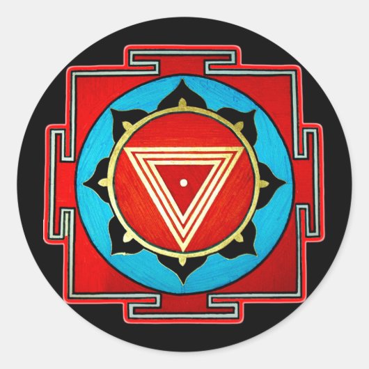 Kali Yantra Sticker (Voorkant)
