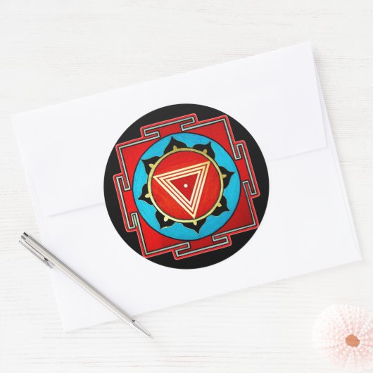 Kali Yantra Sticker (Envelop)
