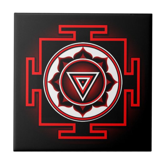 Kali Yantra Tegeltje (Voorkant)