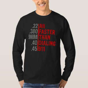 Kaliber sneller dan het Draaien van 911 AMM Pistoo T-shirt
