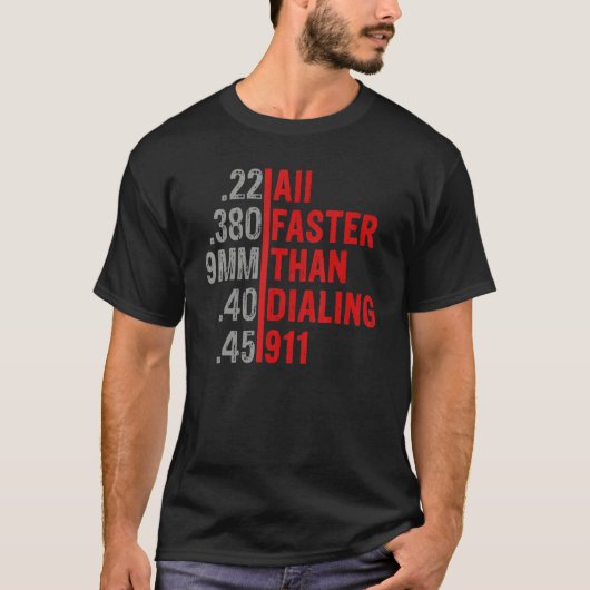 Kaliber sneller dan het Draaien van 911 AMM Pistoo T-shirt (Voorkant)
