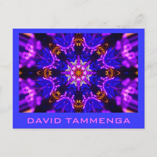KaliBluePink DAVID TAMMENGA Briefkaart (Voorkant)