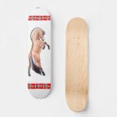 Kalibord voor paardenfokkaarten van Noorse Fjord Skateboard (Voorkant)