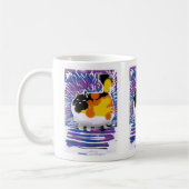 kalicakat-houtslijp koffiemok (Links)