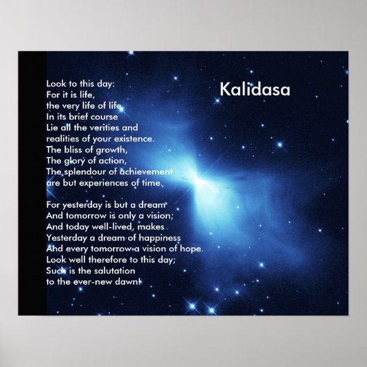 Kalidasa Poem Poster (Voorkant)
