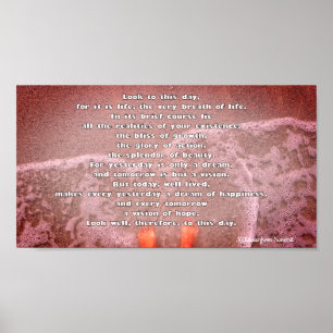 Kalidasa Sanskriet poëzie vandaag Poster