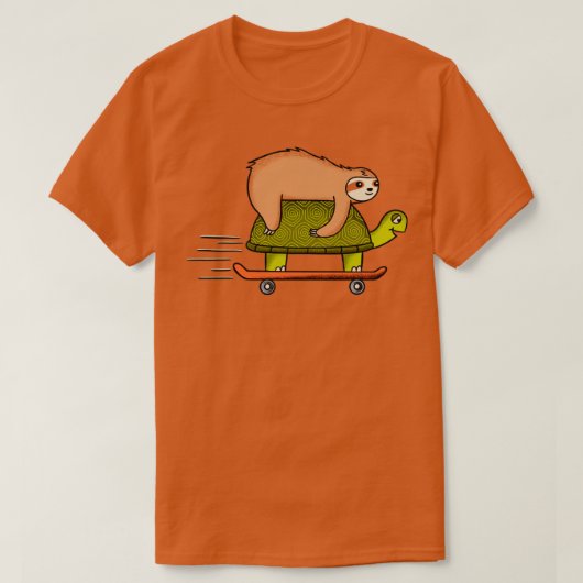 Kalietskateboard voor grassen en schildpadden t-shirt (Design voorkant)