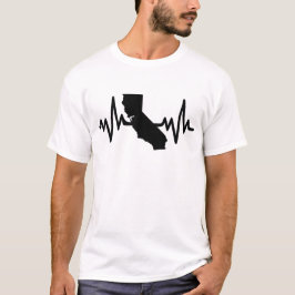 kalifornia heartbeat design unisex t-shirt