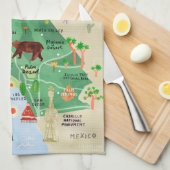 "Kalifornien: 2021/heute - Nationalpark Karte ... Theedoek (Quarter Fold)